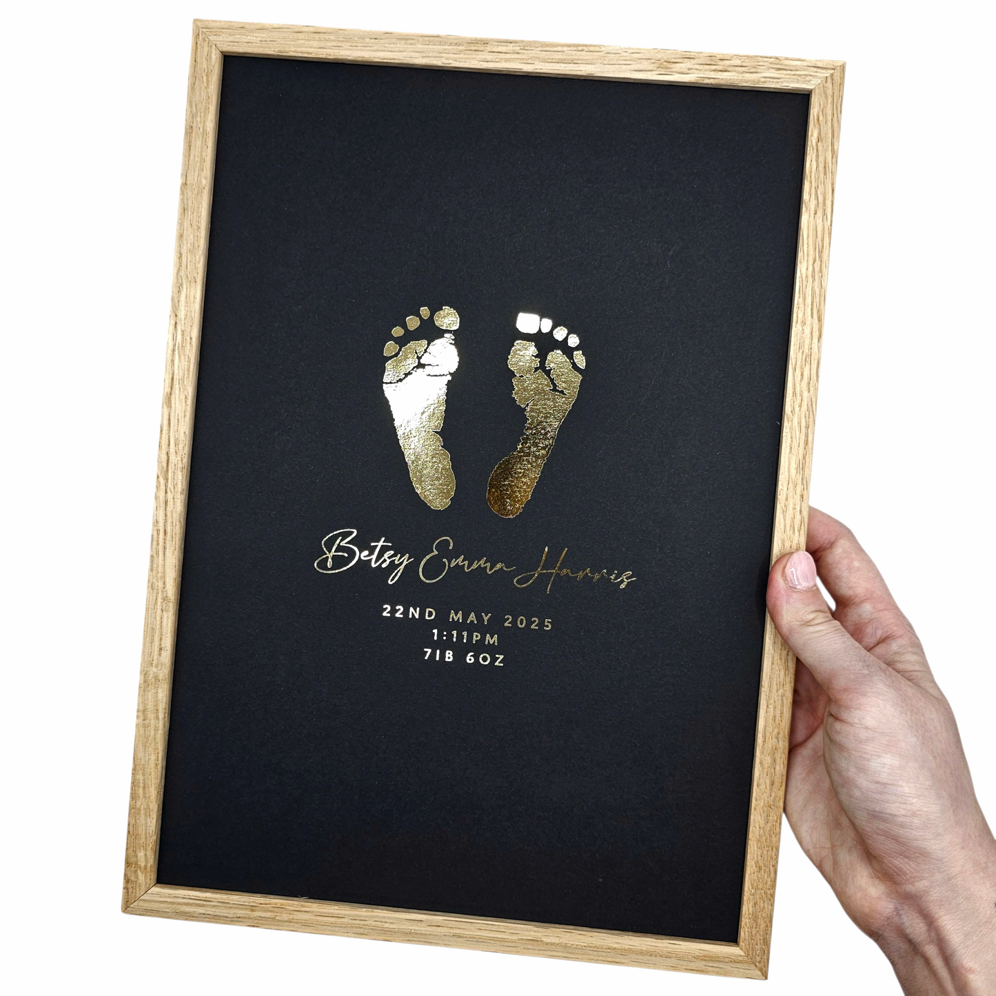 Baby Hand & Footprint Foil Print