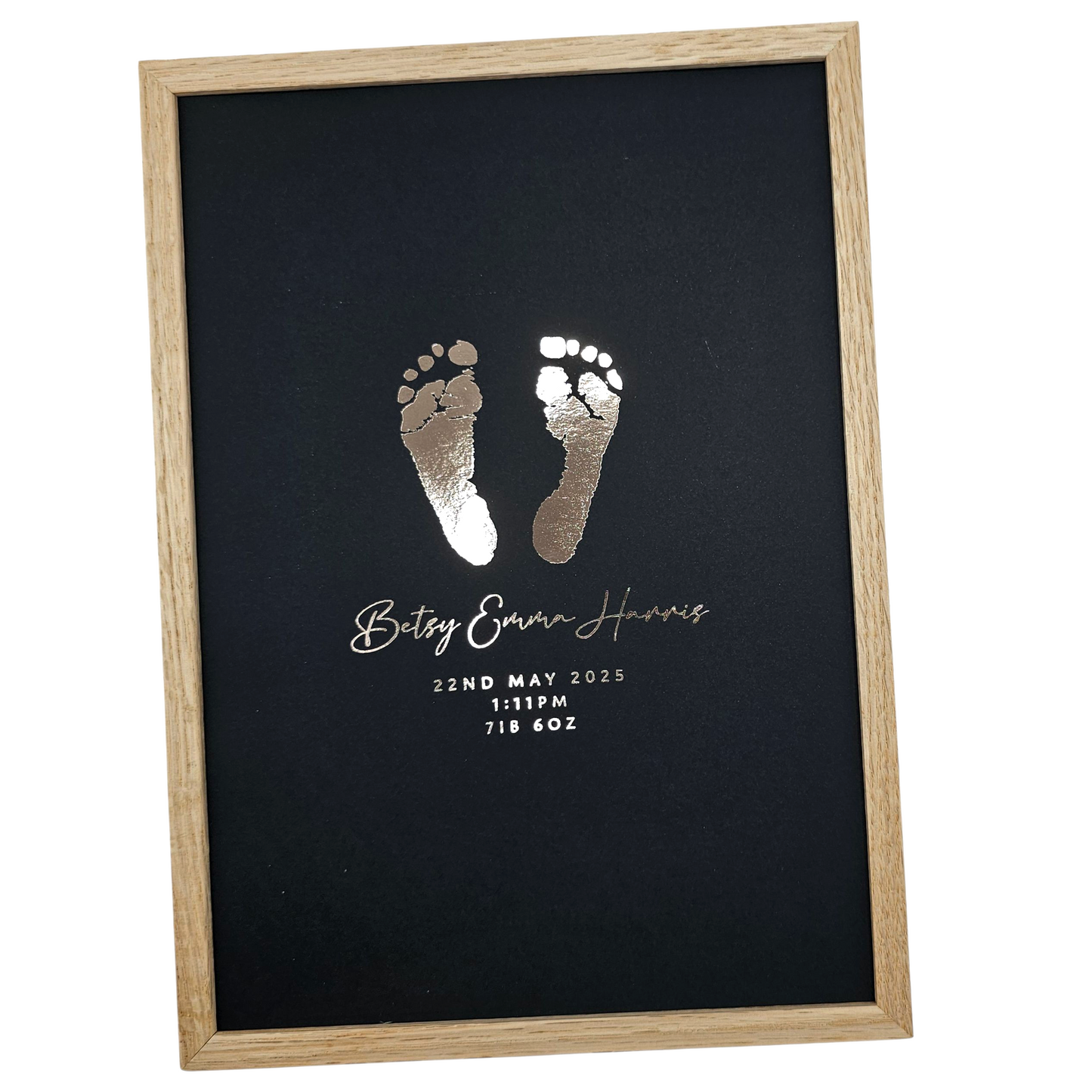 Baby Hand & Footprint Foil Print