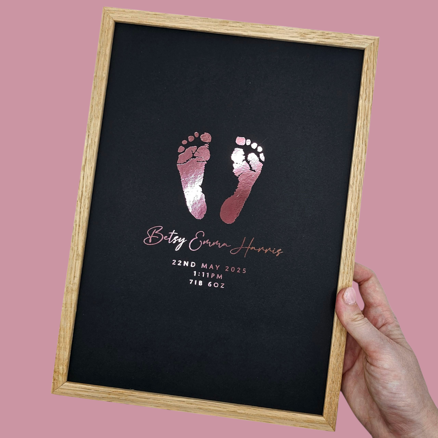 Baby Hand & Footprint Foil Print