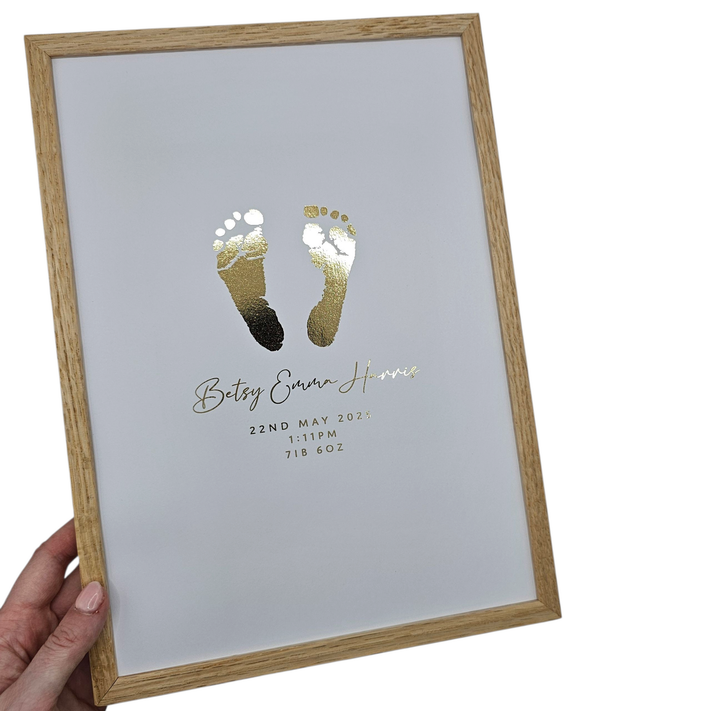 Baby Hand & Footprint Foil Print