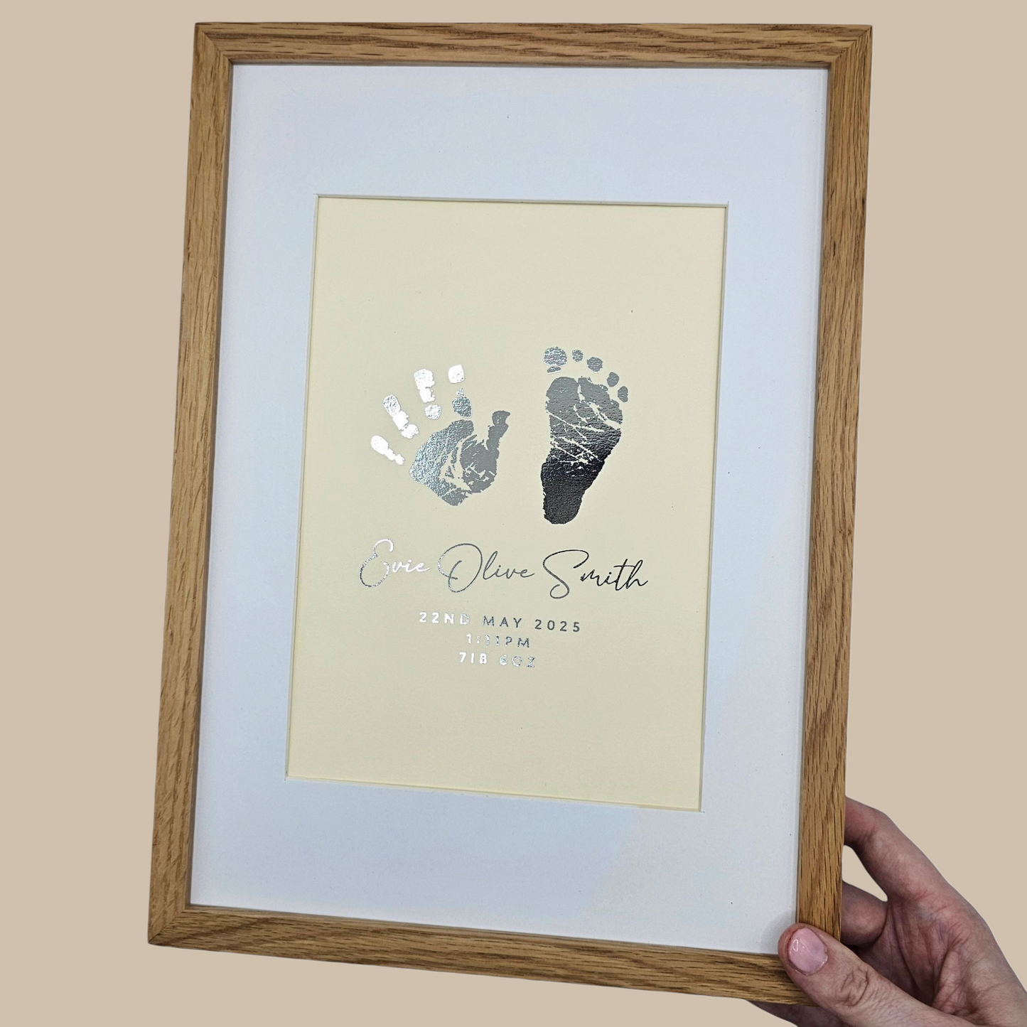 Baby Hand / Footprint Foil Print
