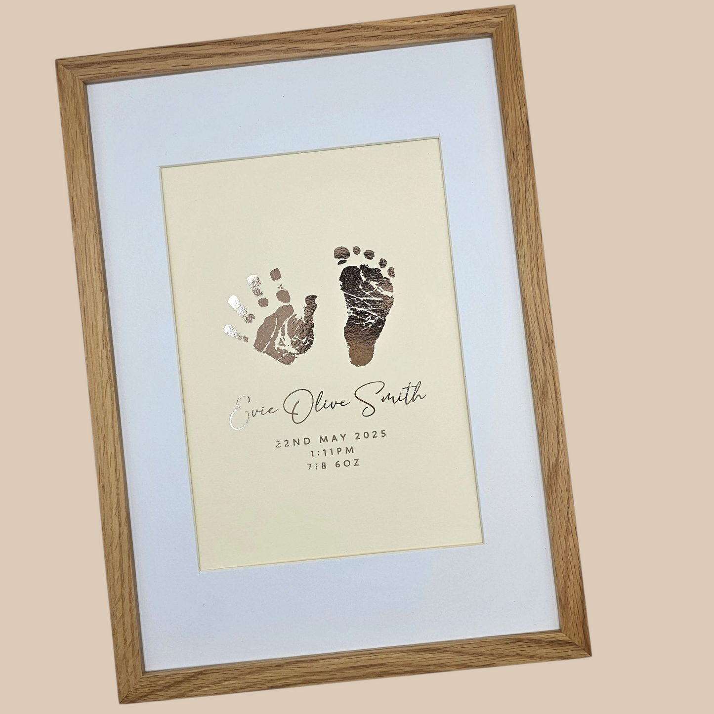 Baby Hand / Footprint Foil Print