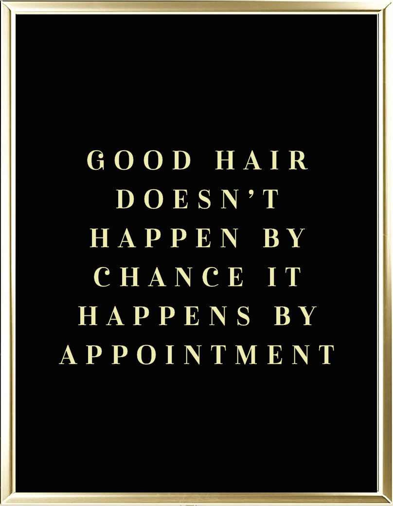 Good Hair Foil Wall Print