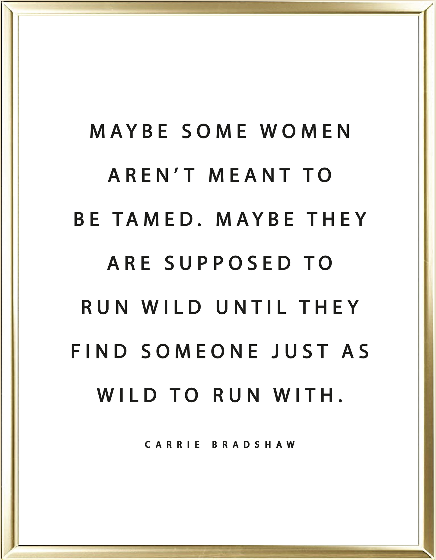 Run Wild Foil Wall Print