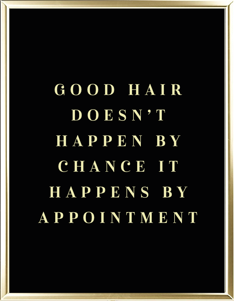 Good Hair Foil Wall Print