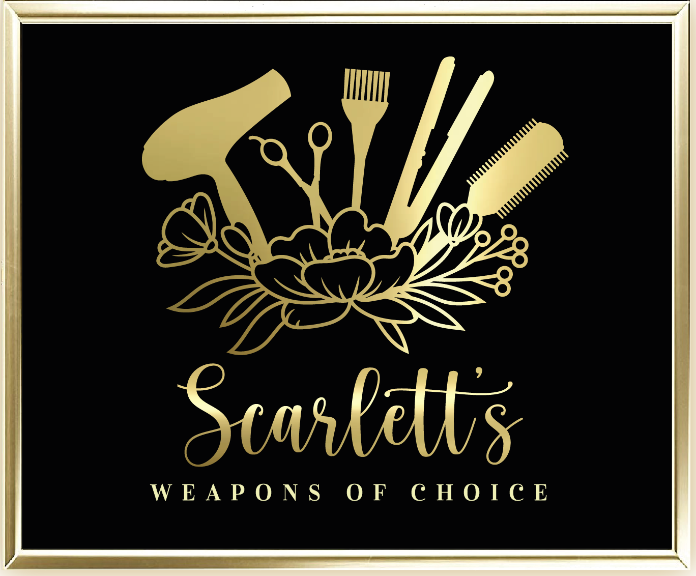 Custom Weapons Of Choice Foil Wall Print