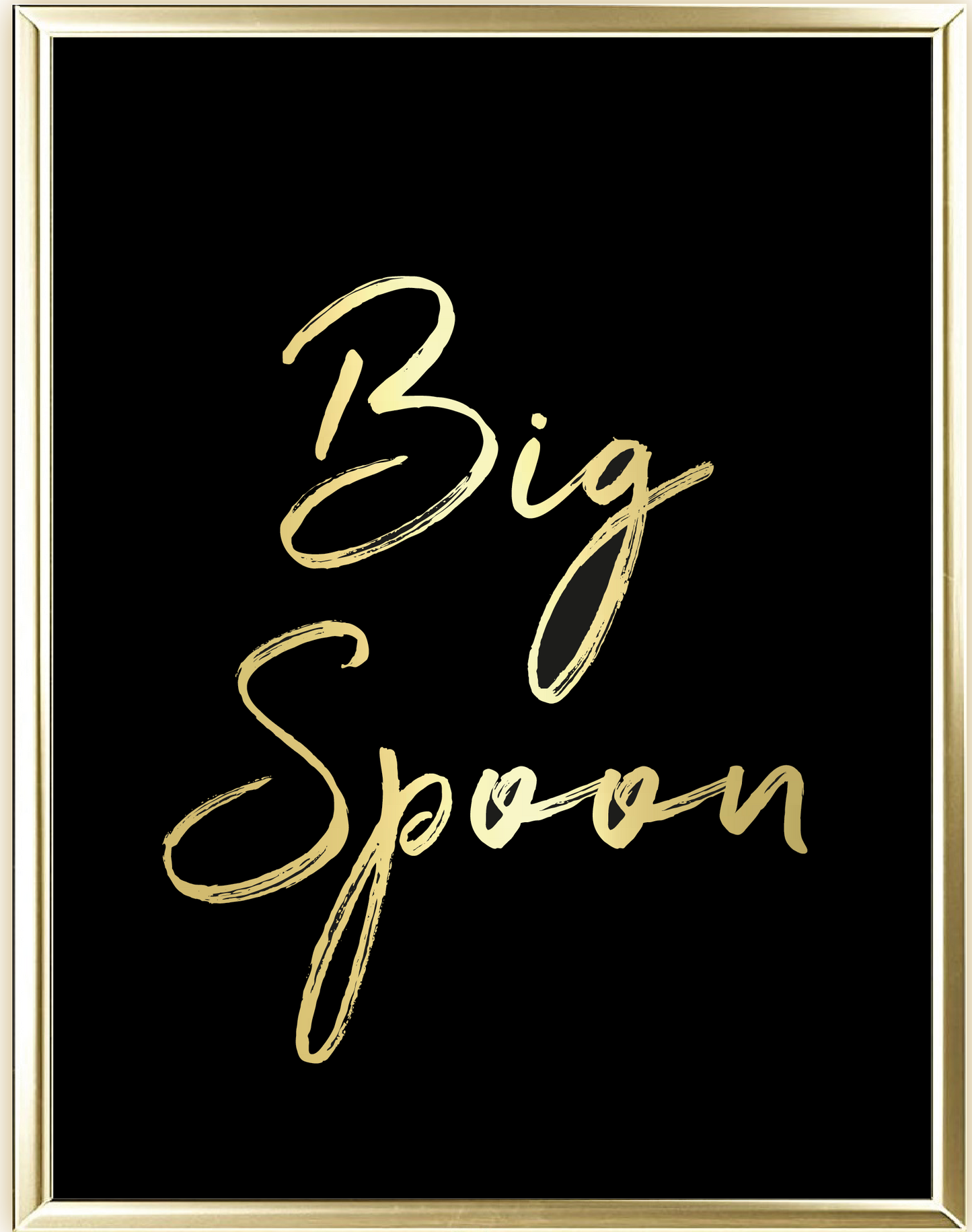 Big Spoon Foil Wall Print