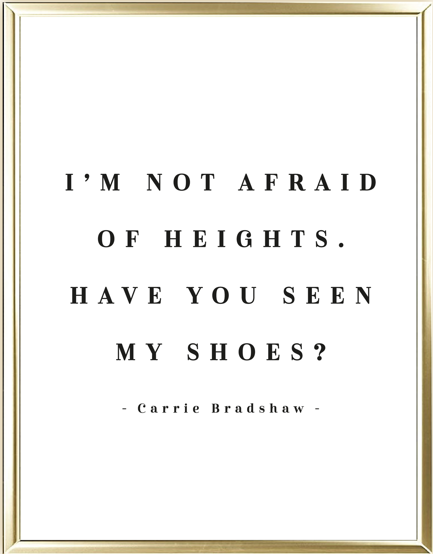 Heights Foil Wall Print