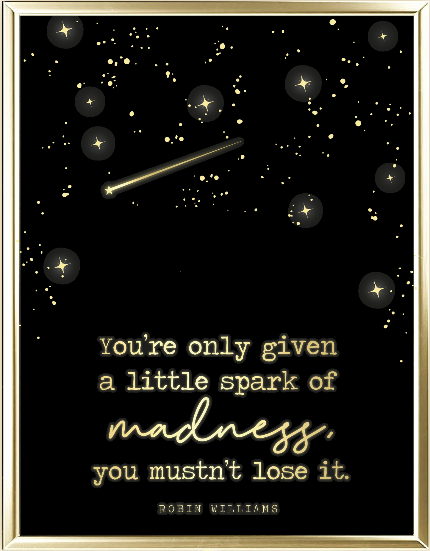 Madness Foil Wall Print