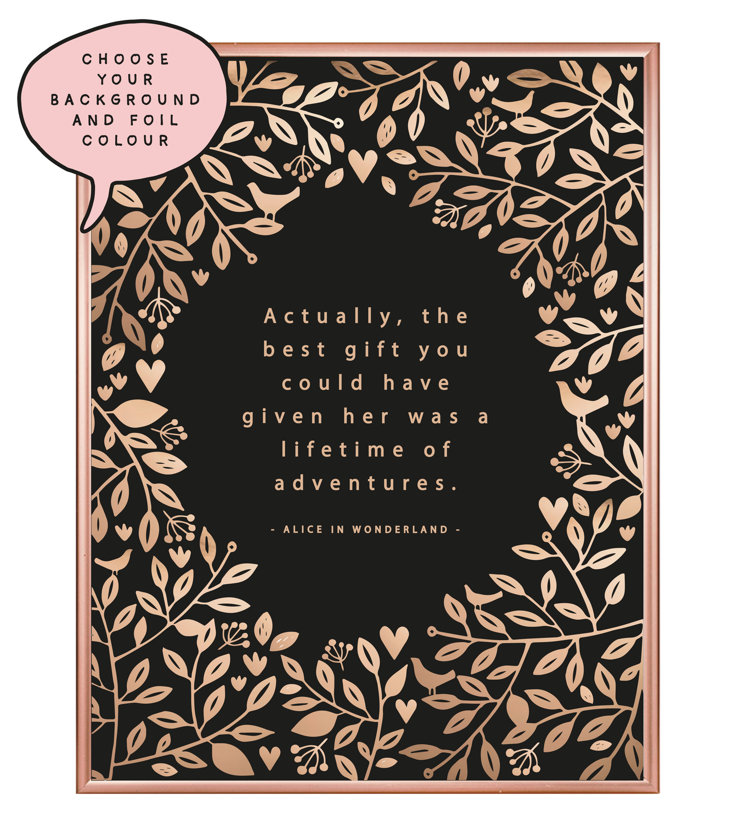 Best Gift Foil Wall Print