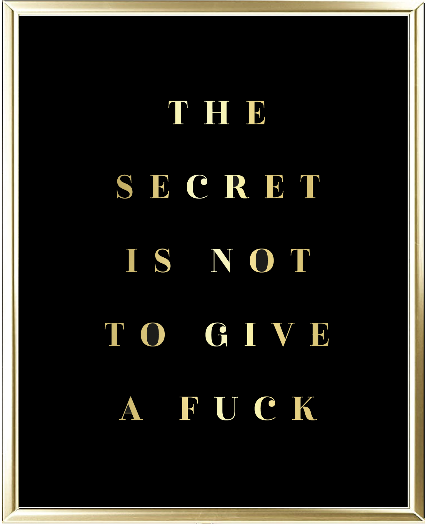 The Secret Foil Wall Print