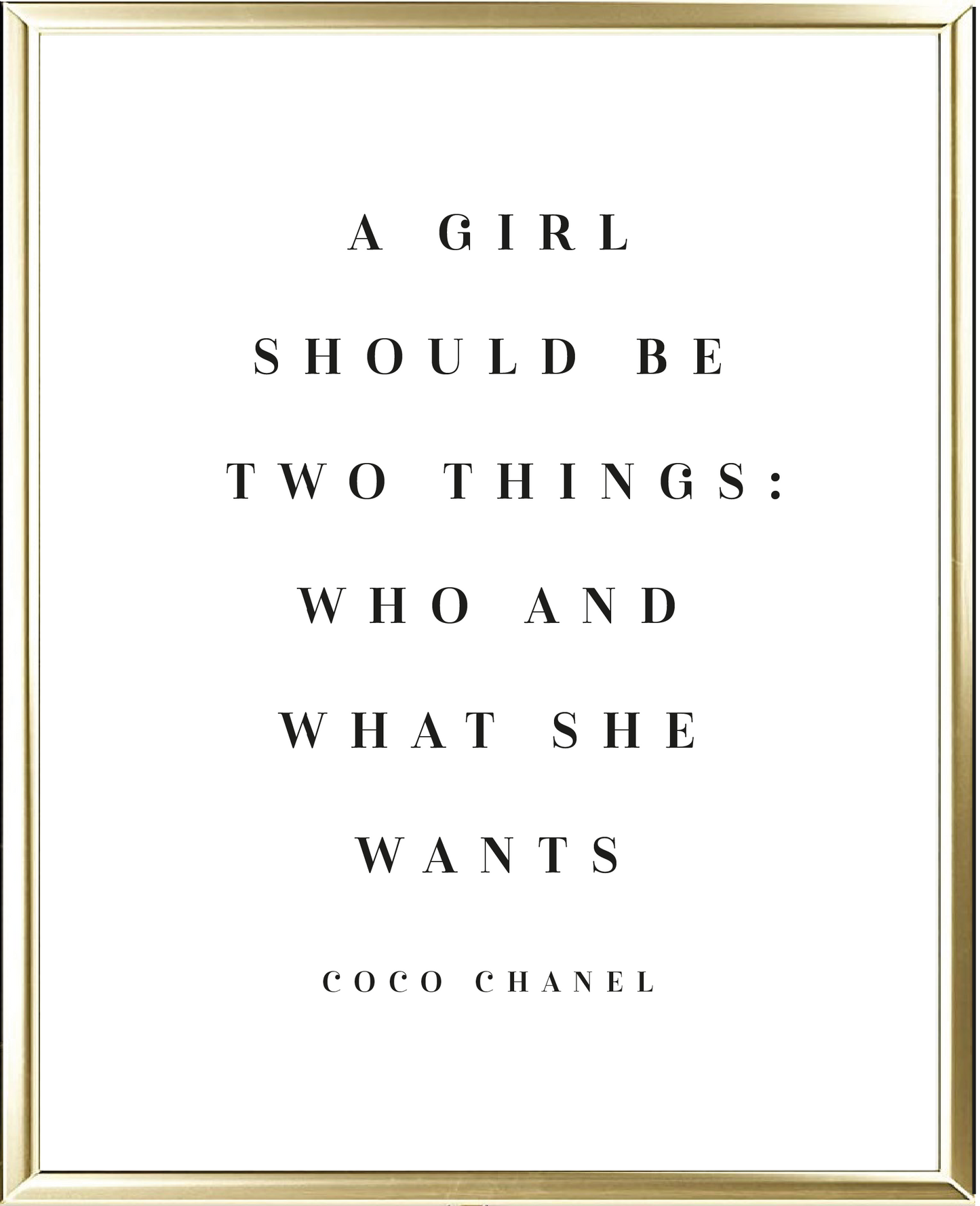 Two Things Foil Wall Print