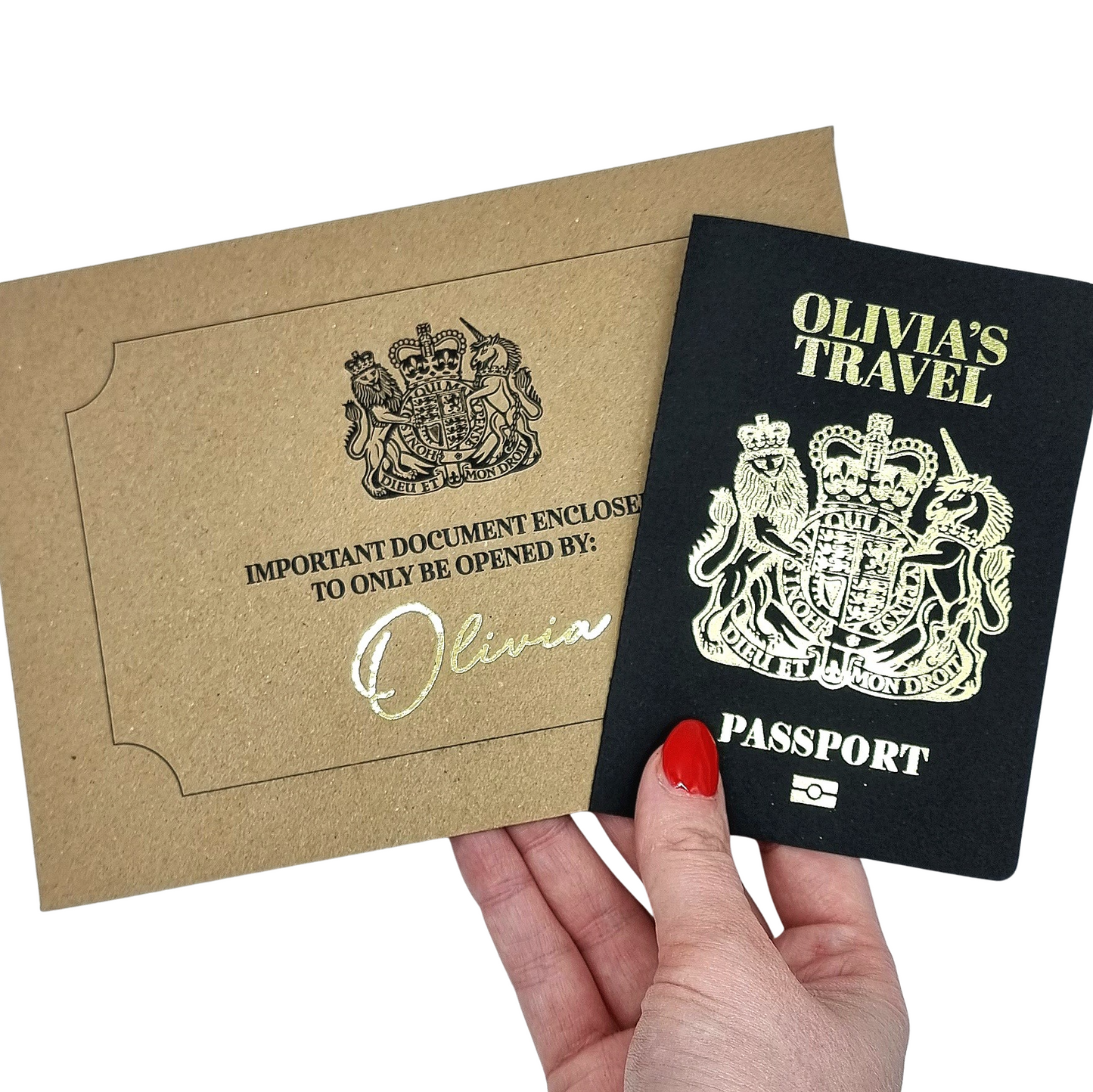Black Scratch & Reveal Passport