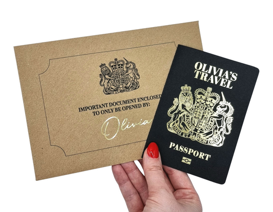 Black Scratch & Reveal Passport