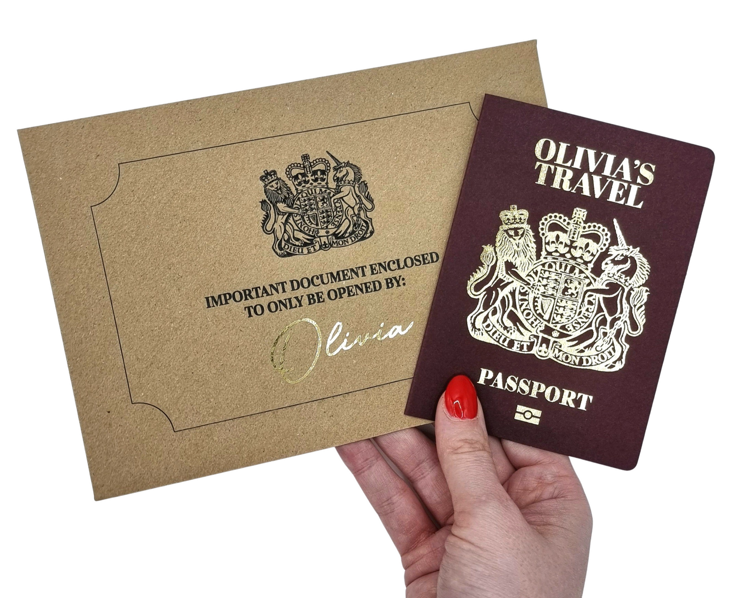 Burgundy Scratch & Reveal Passport