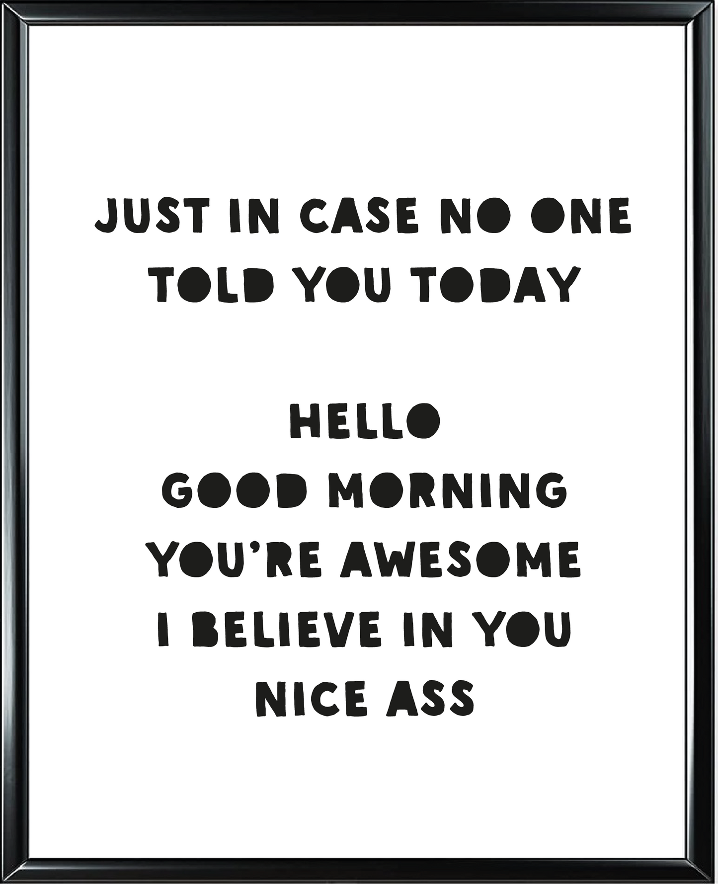 Nice Ass Foil Wall Print
