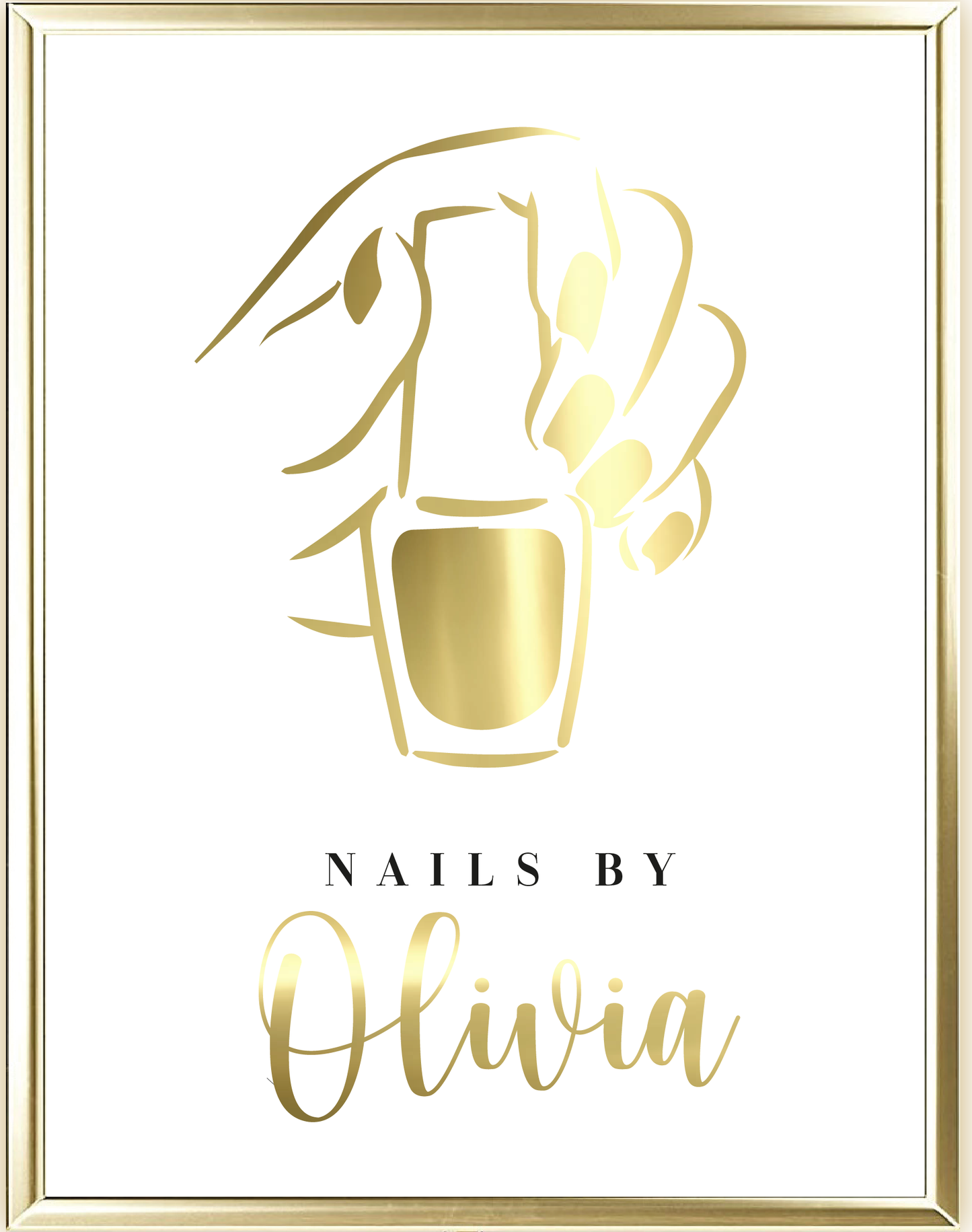 Nails By Foil Wall Print