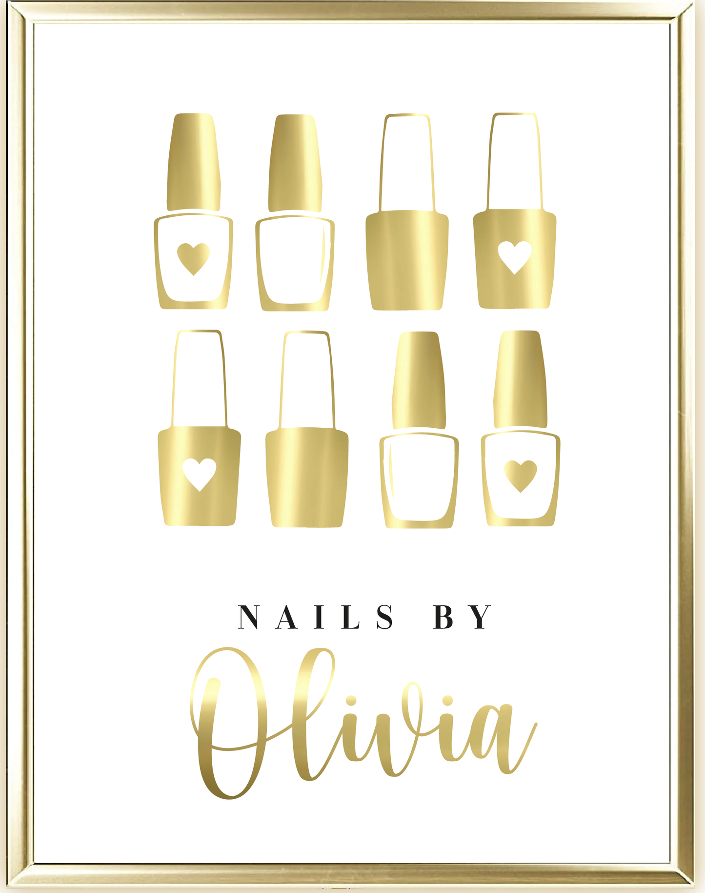 Nails By Foil Wall Print