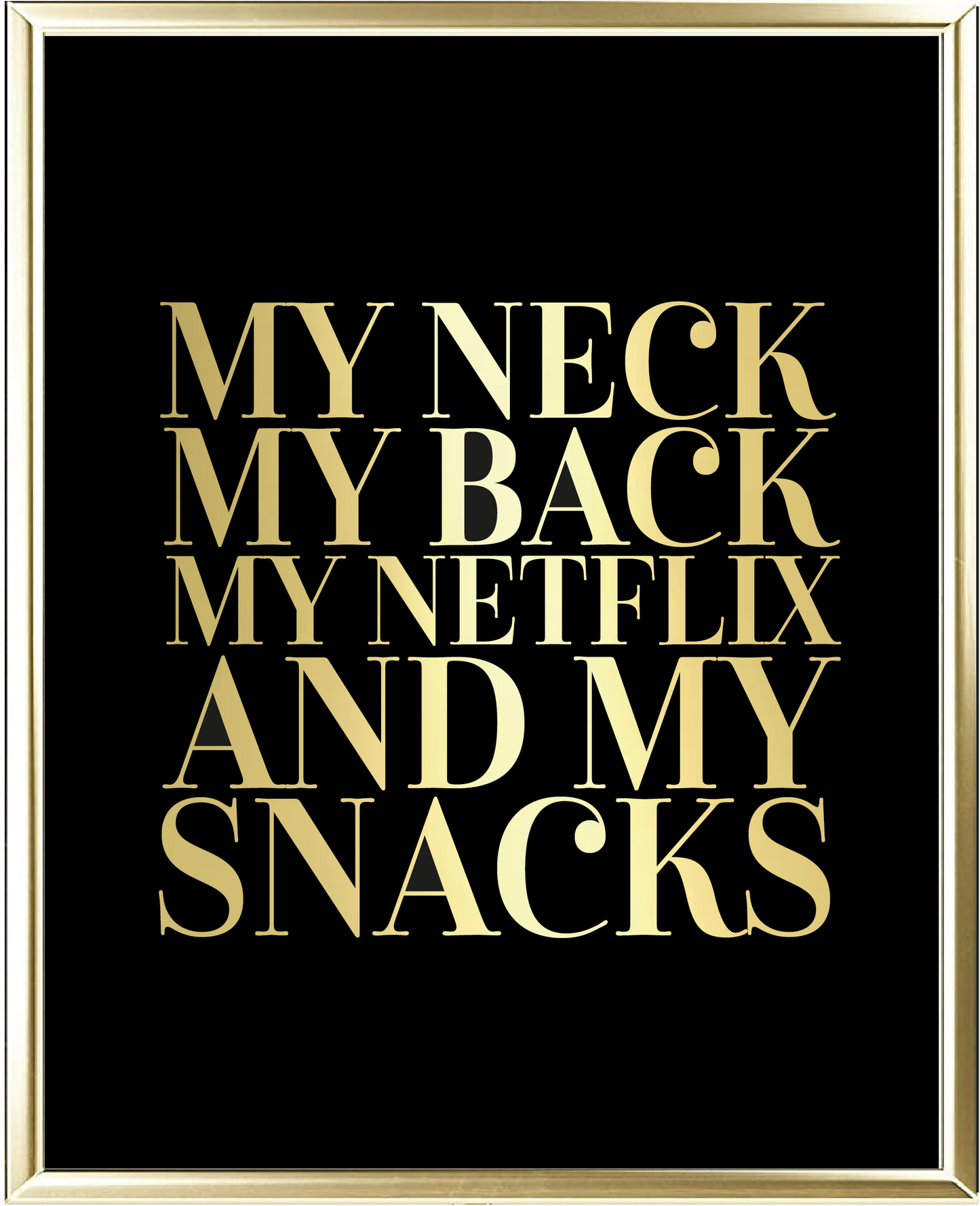 Netflix Foil Wall Print