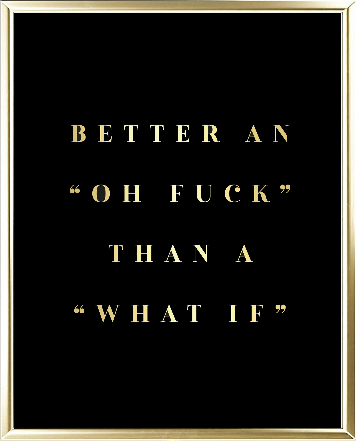 What If Foil Wall Print