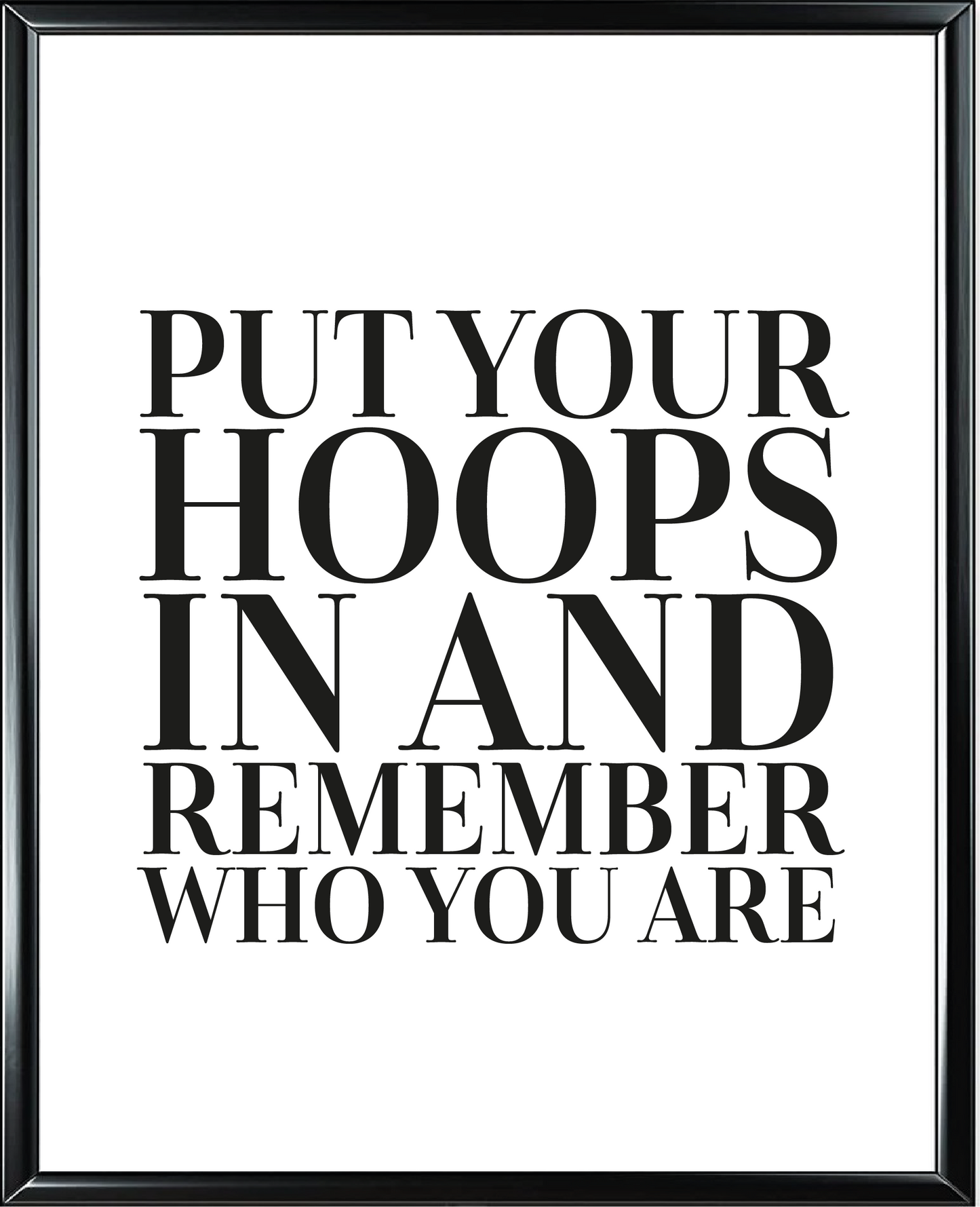 Hoops Foil Wall Print