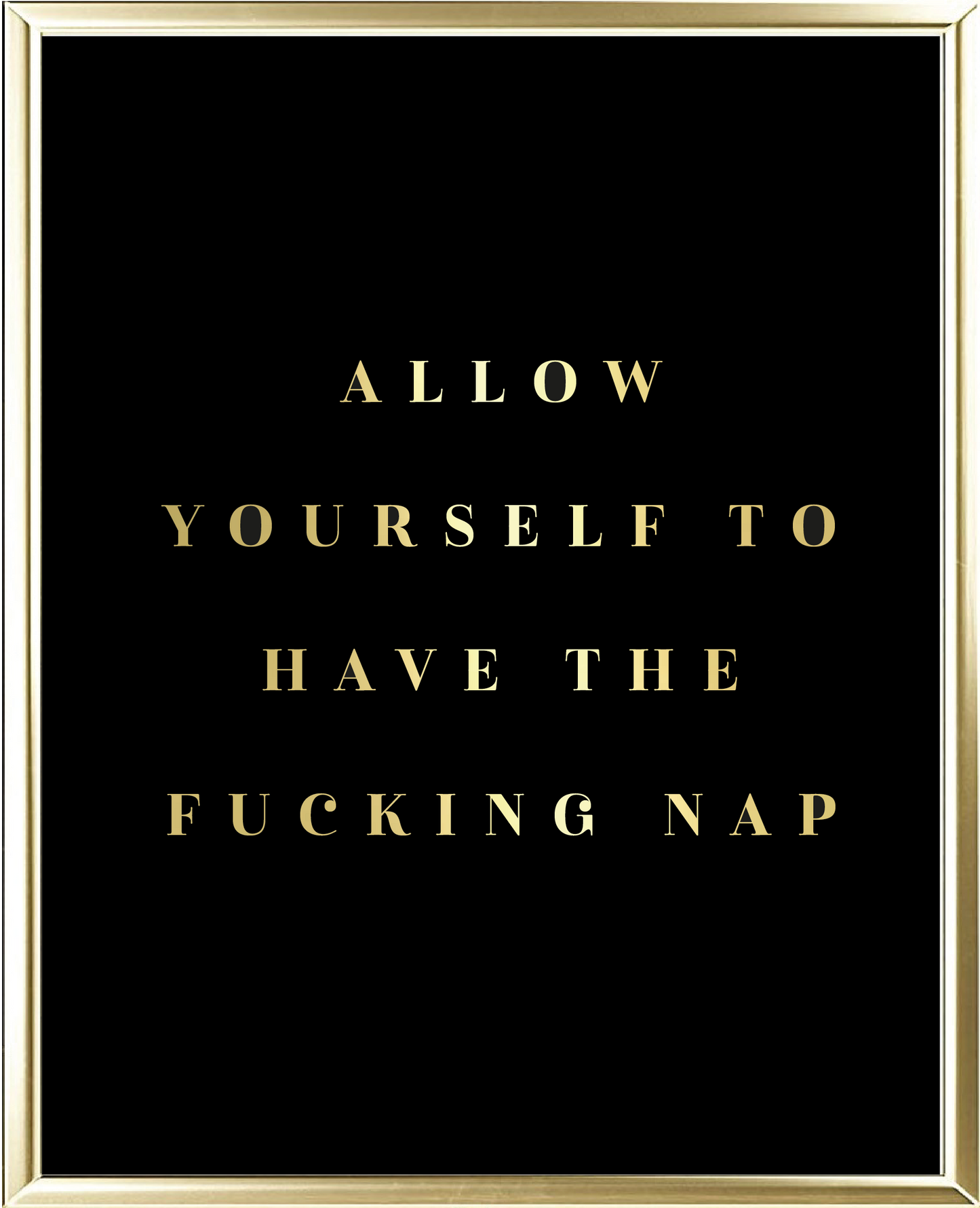 Nap Foil Wall Print