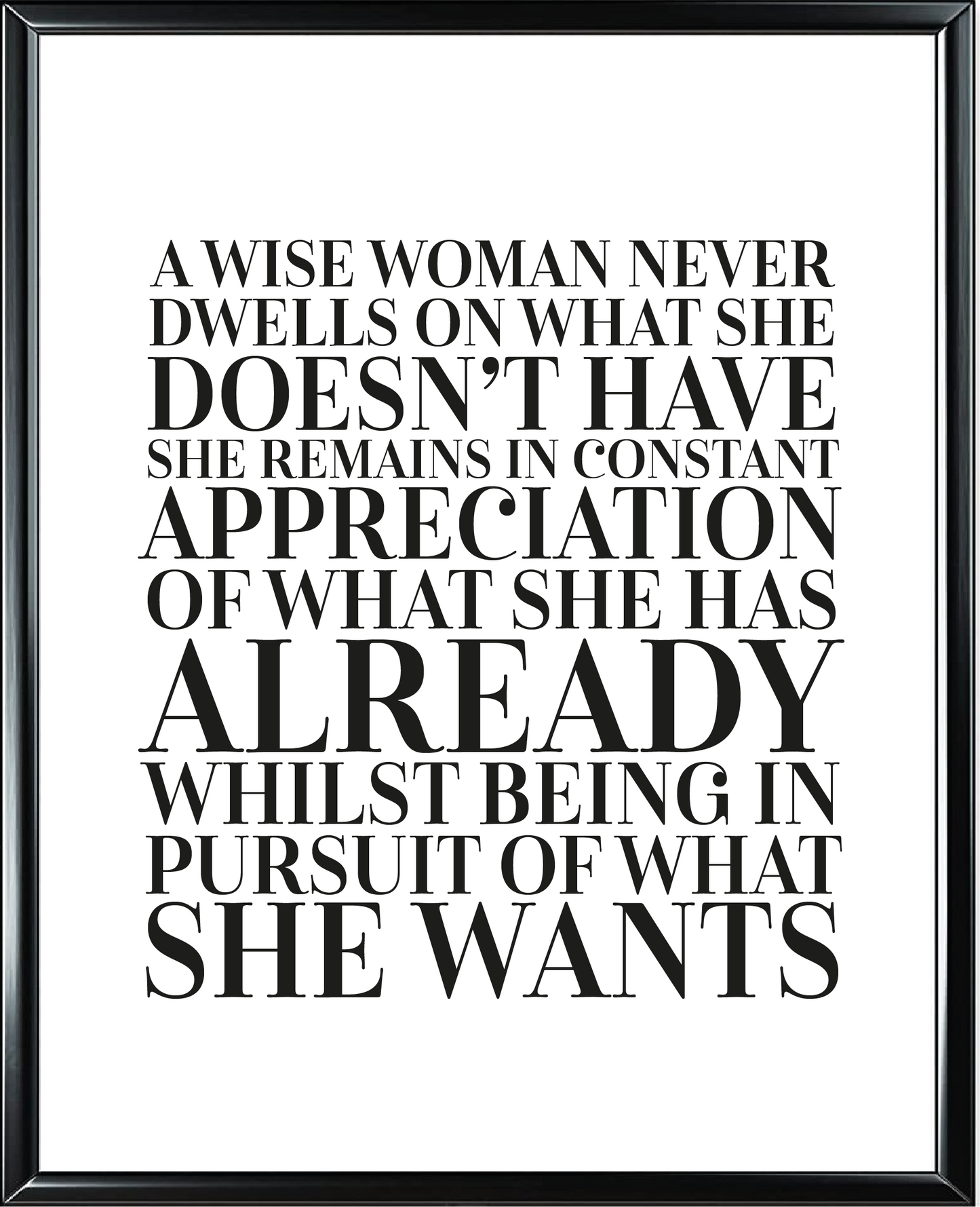 Wise Woman Foil Wall Print