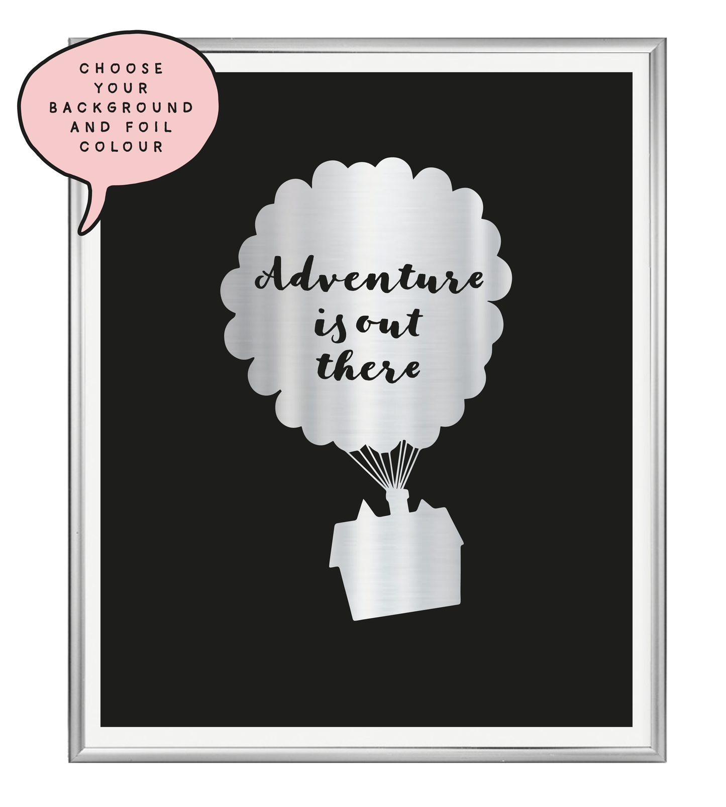Adventure Foil Wall Print