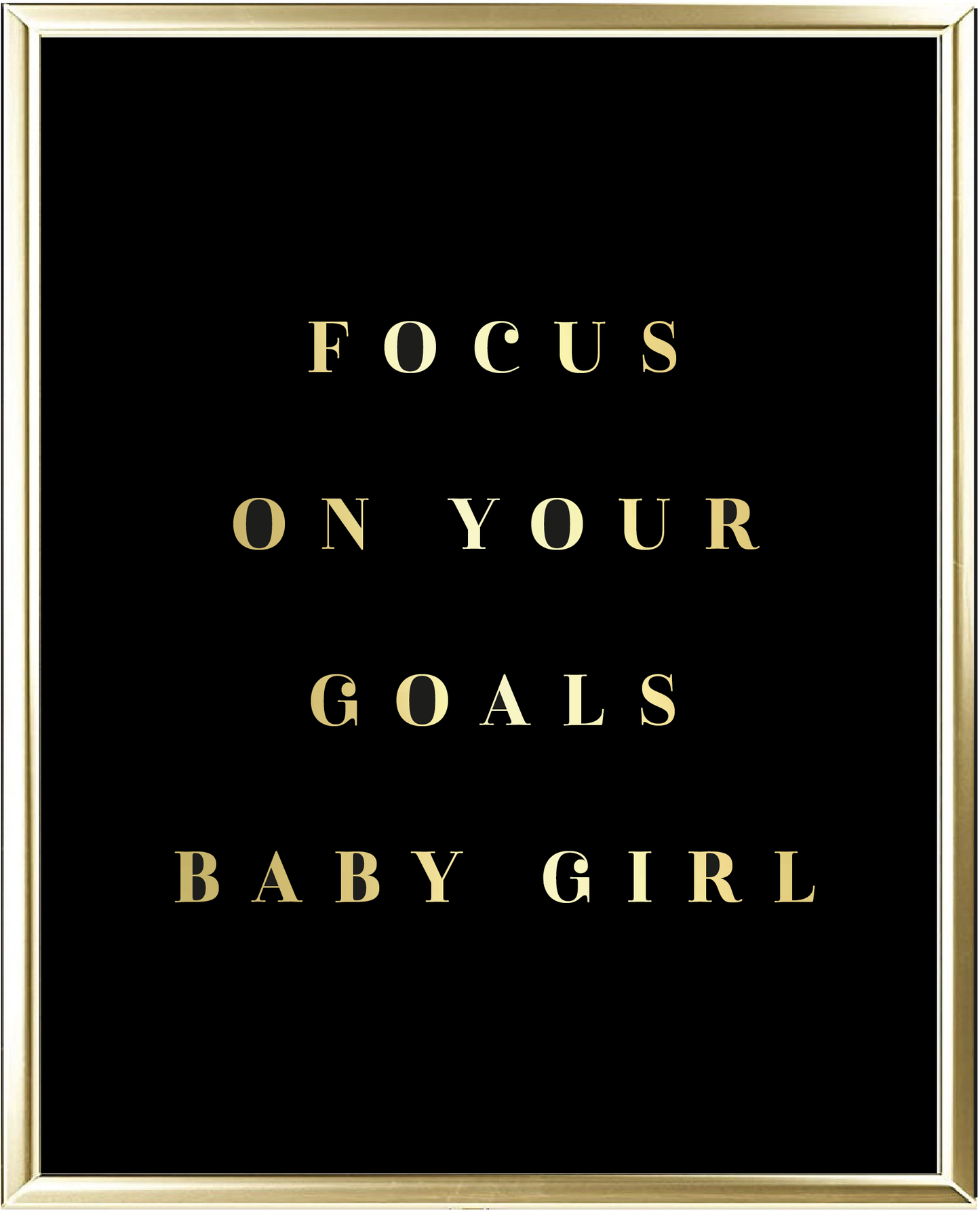 Goals Foil Wall Print