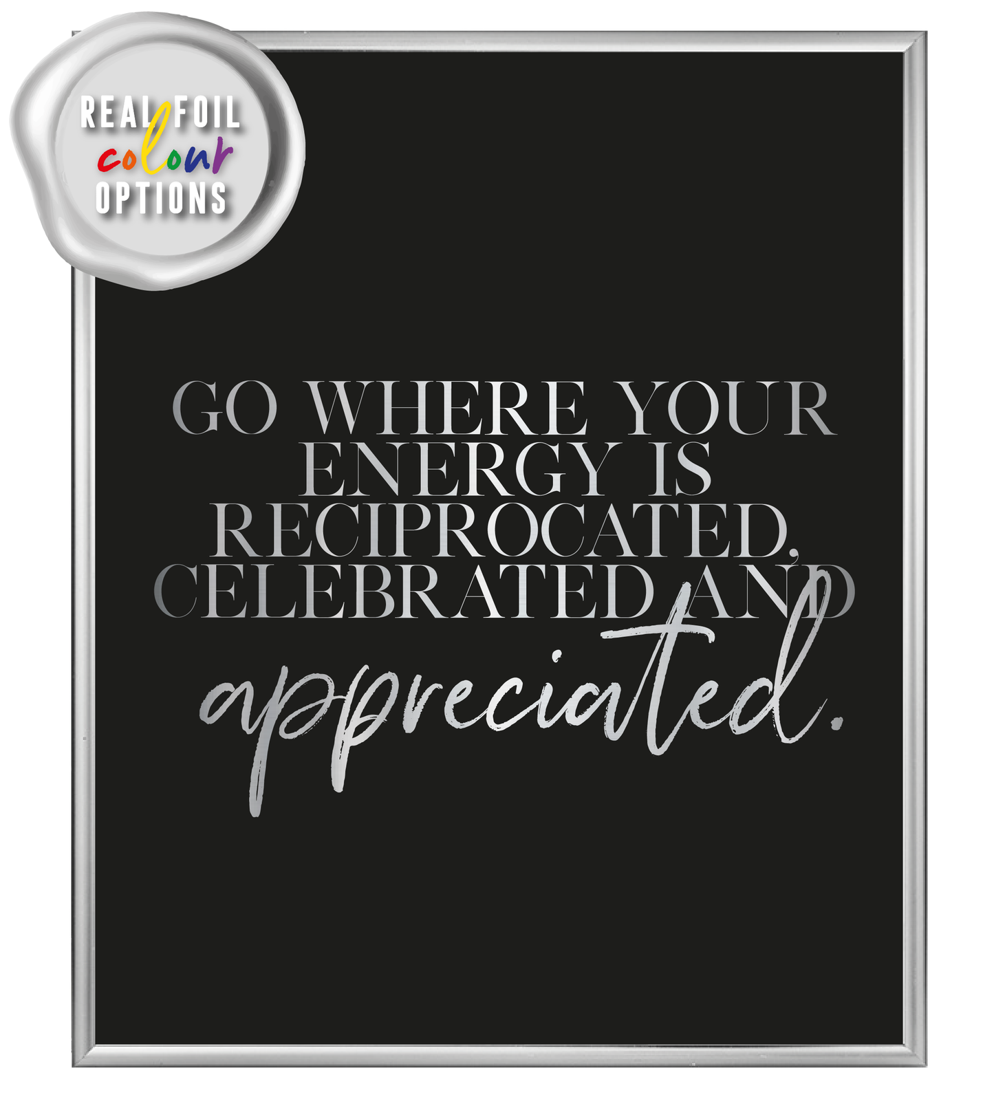 Energy Foil Wall Print