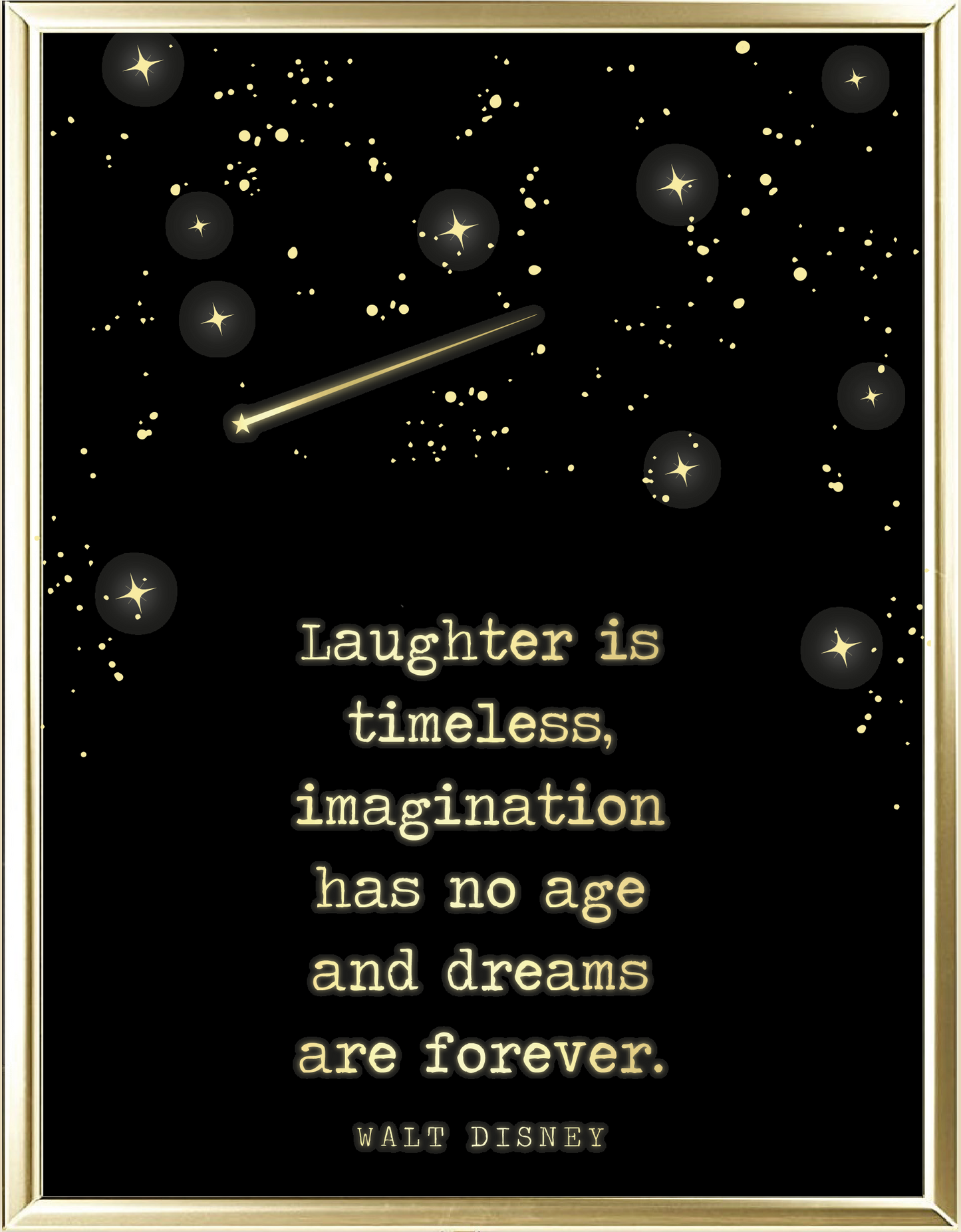Dreams Are Forever Foil Wall Print