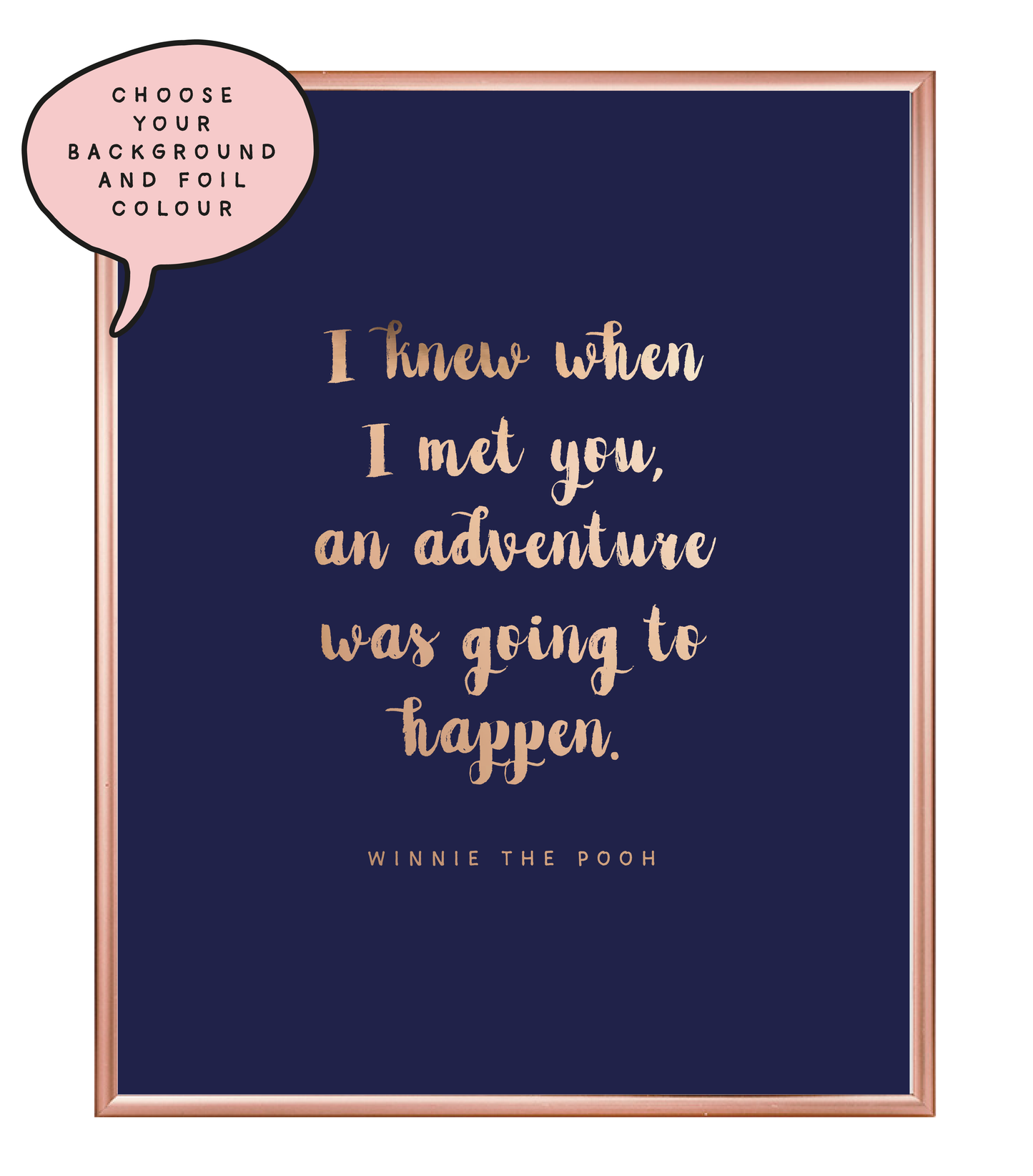 Adventure Foil Wall Print