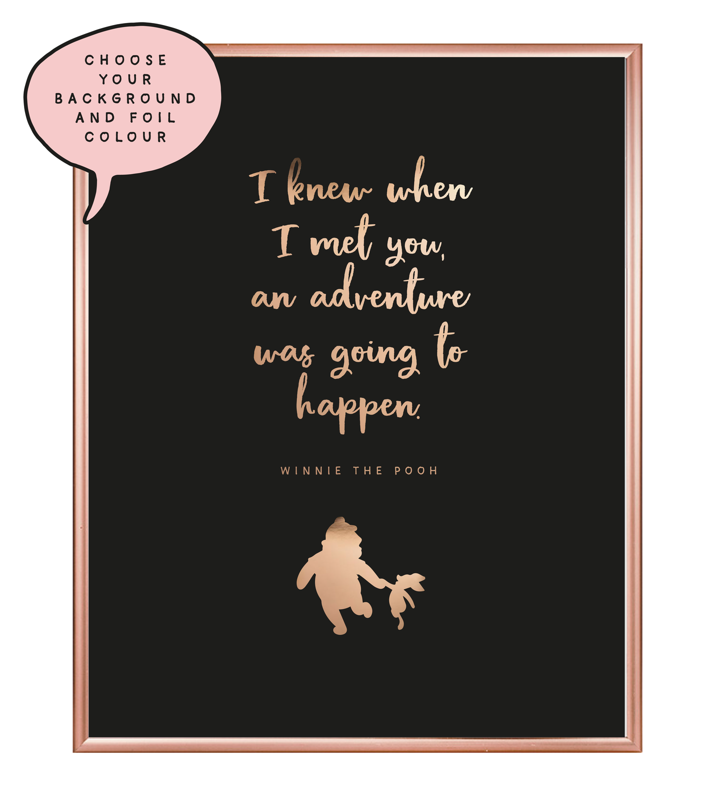 Adventure Foil Wall Print