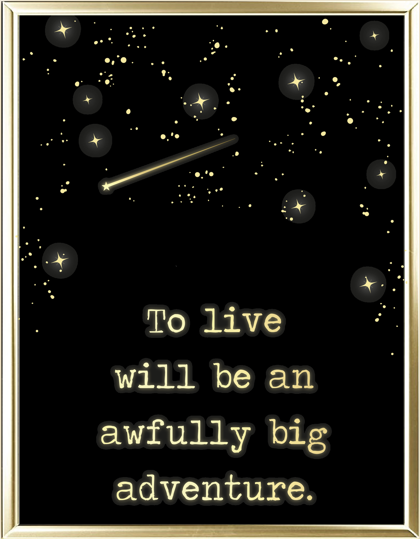 Big Adventure Foil Wall Print