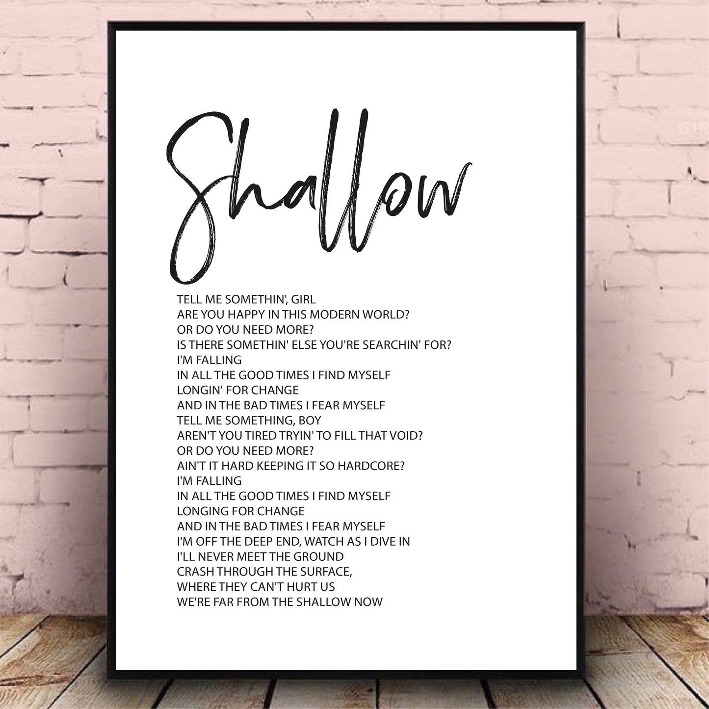 Shallow Foil Wall Print