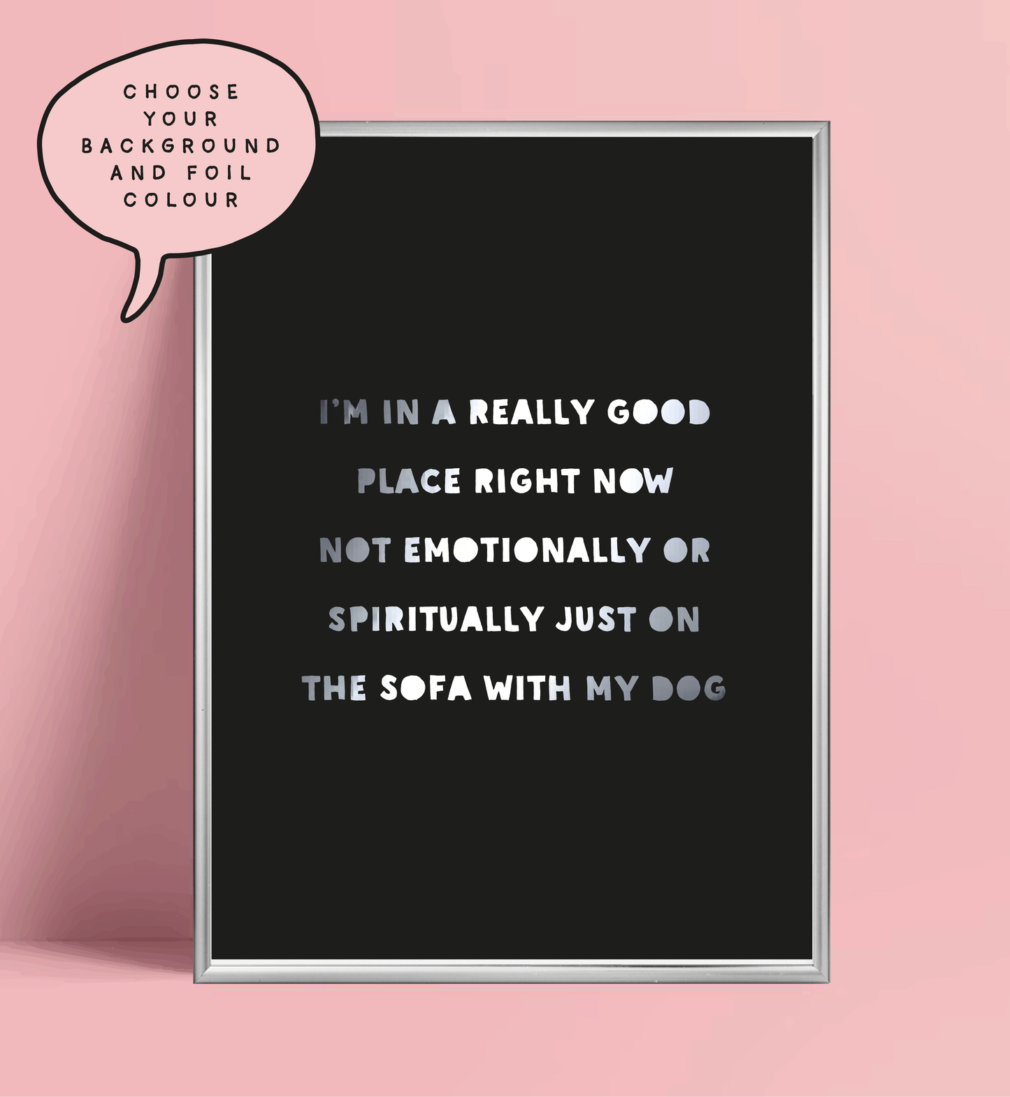 Good Place Foil Wall Print