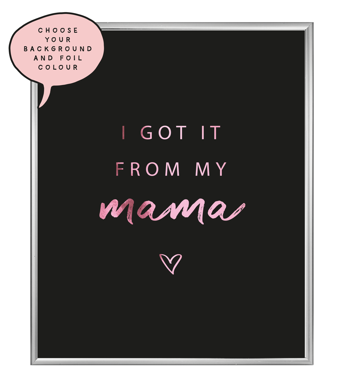 Mama Foil Wall Print