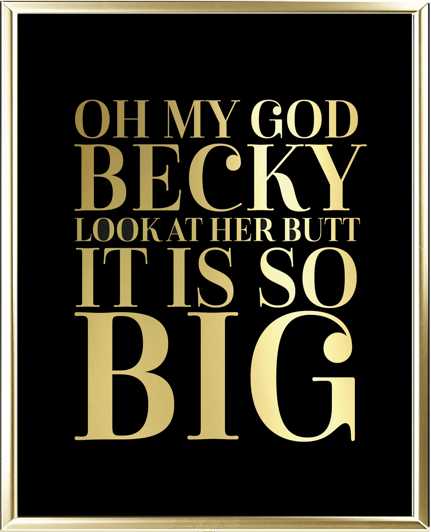 Becky Foil Wall Print