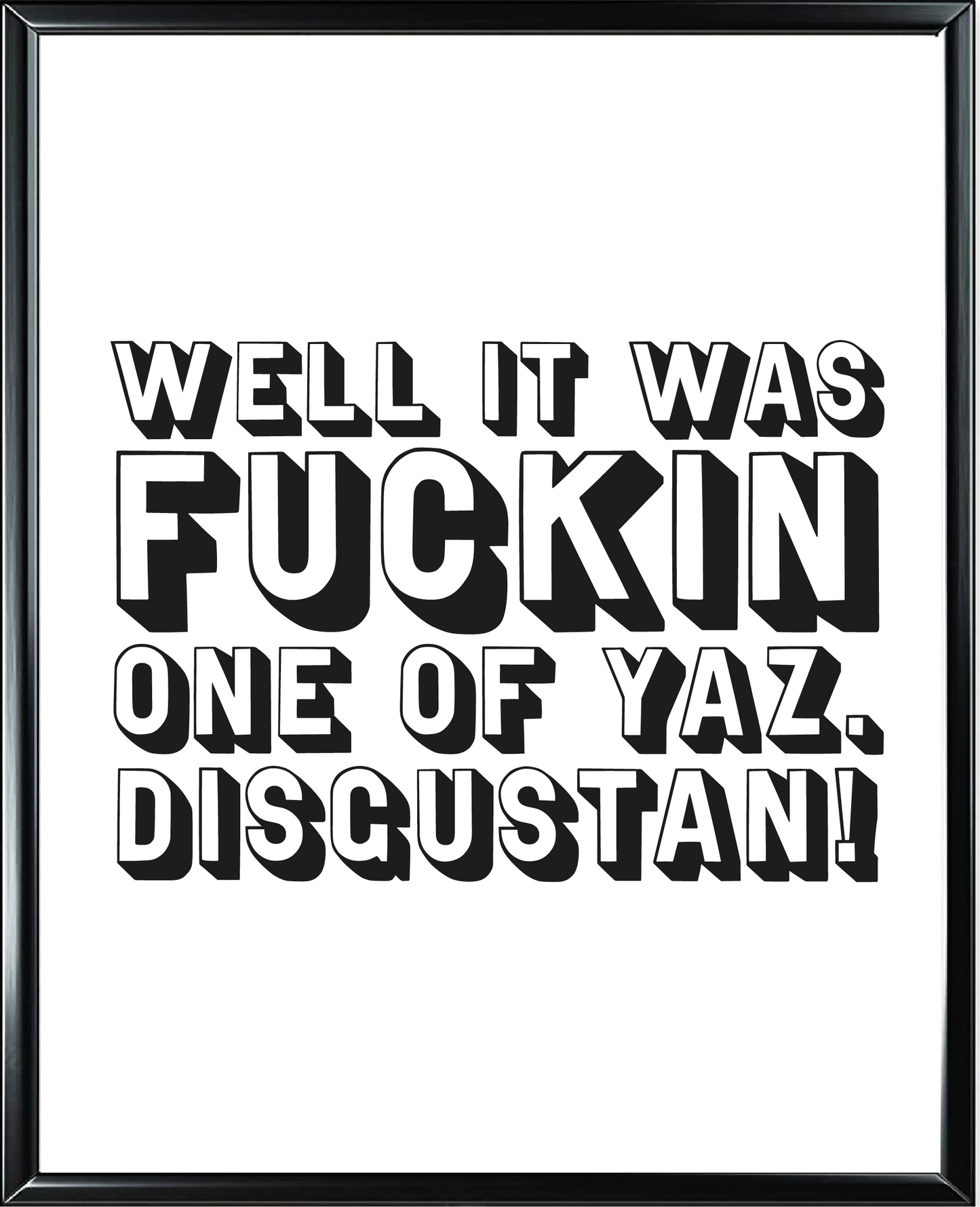 Disgustan Foil Wall Print