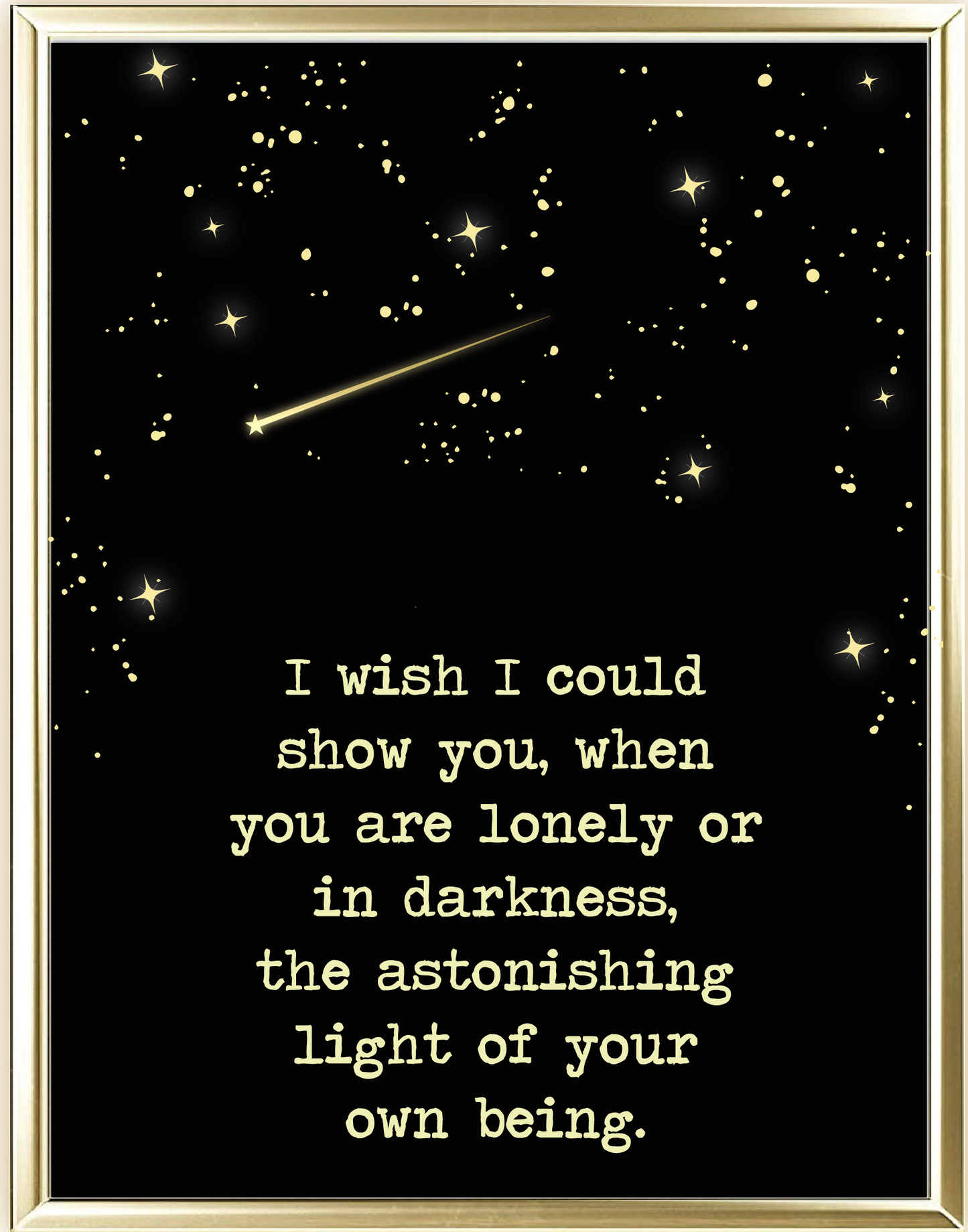 Astonishing Light Foil Wall Print
