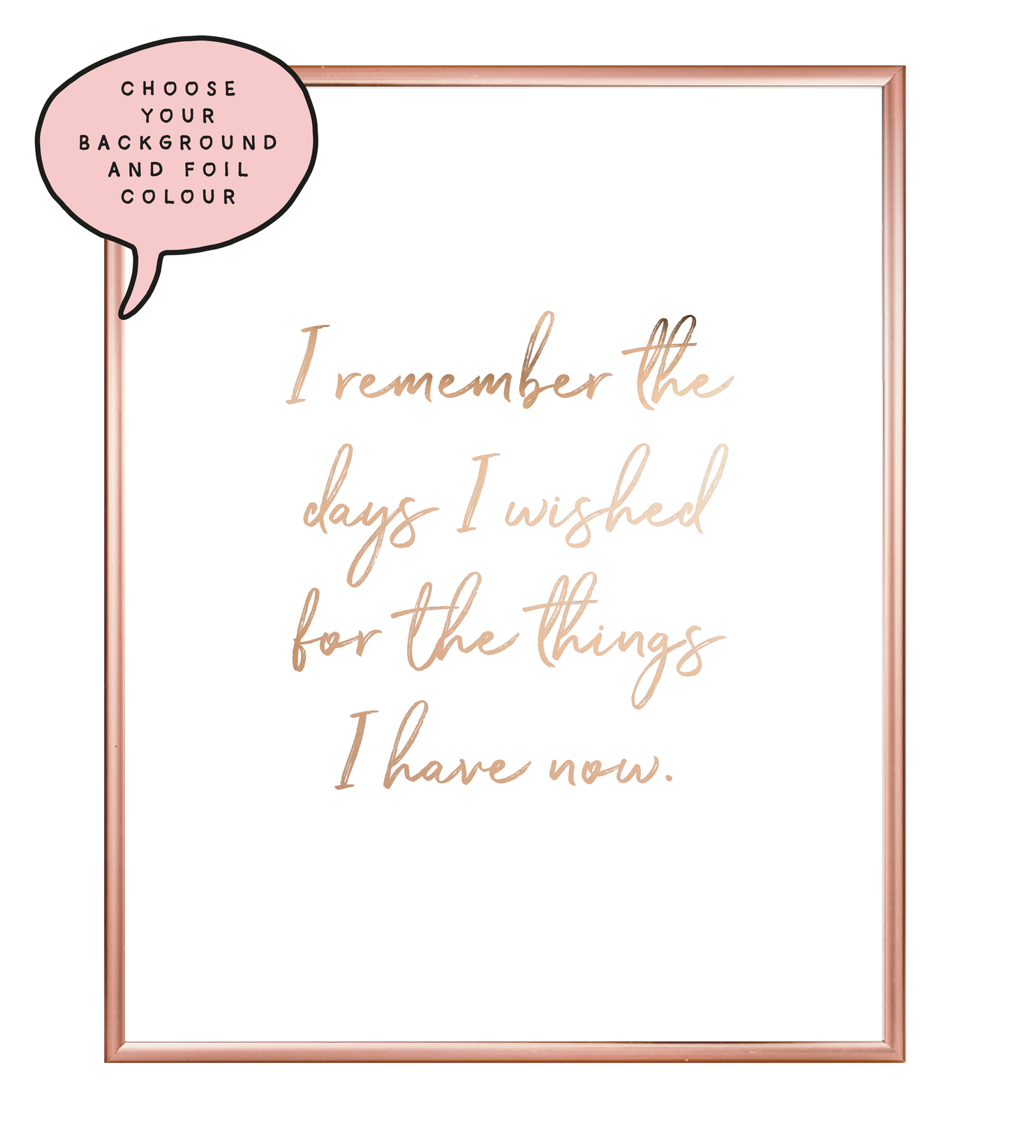 Wished Foil Wall Print