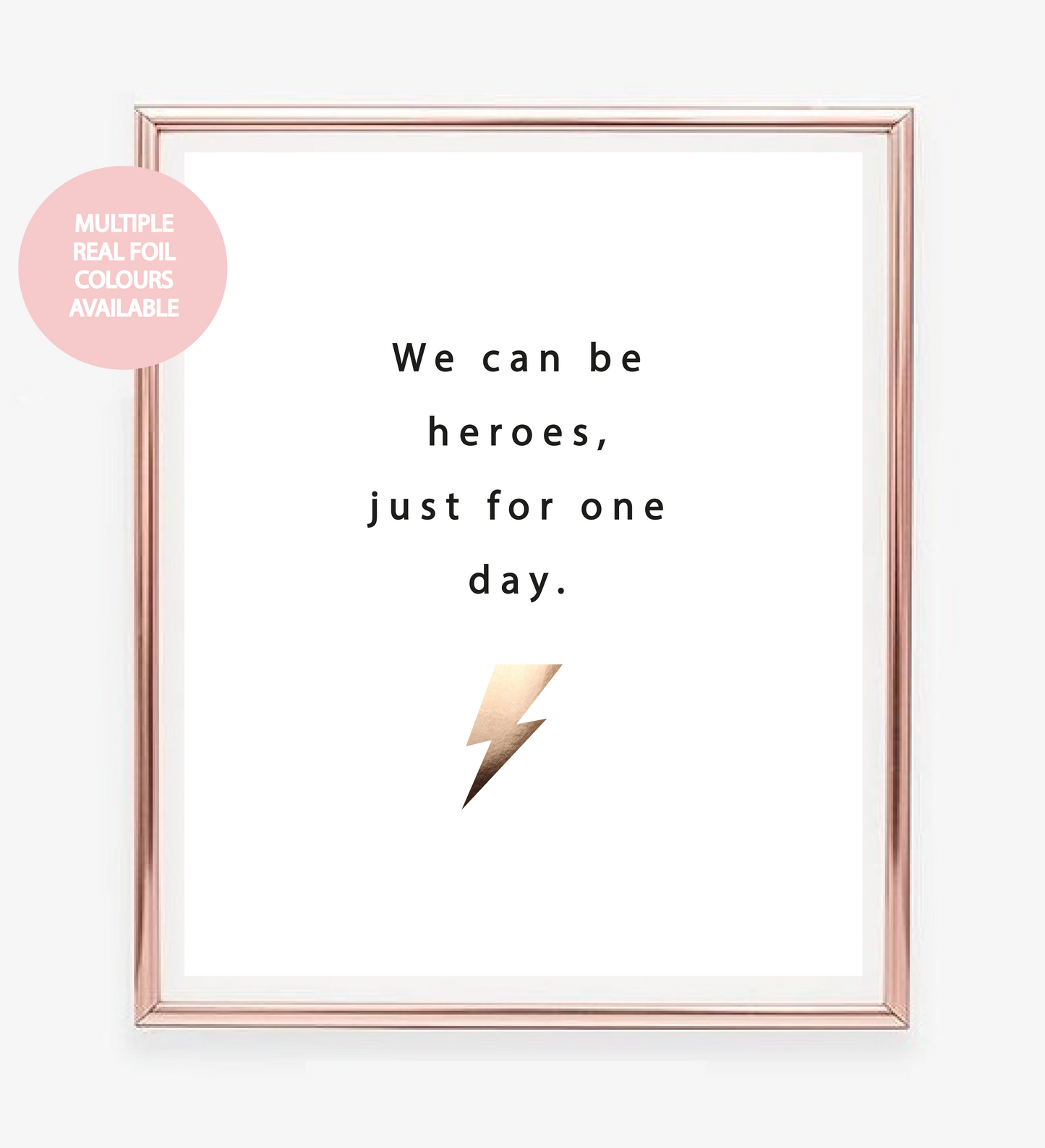 Heroes Foil Wall Print