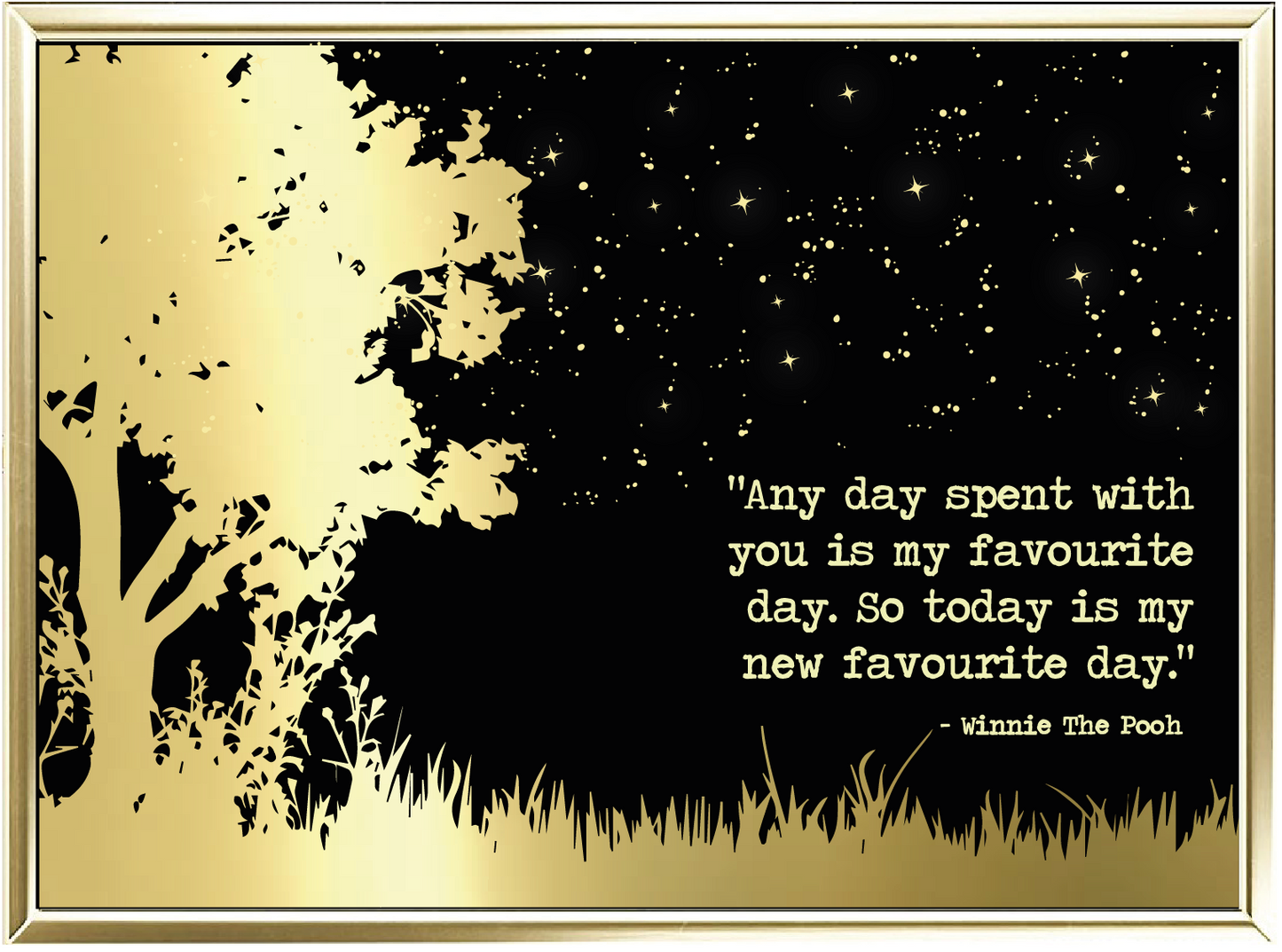 Favourite Day Foil Wall Print