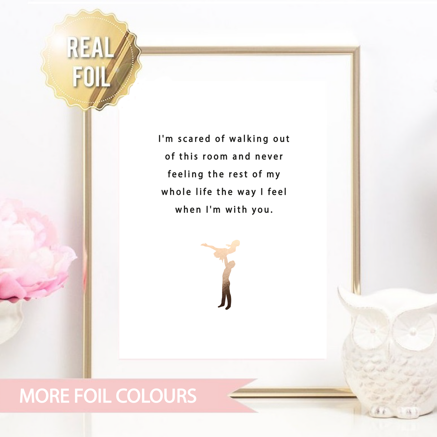 The Way I Feel Foil Wall Print