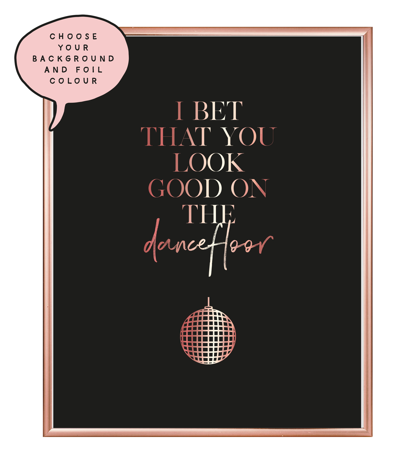 Arctic Monkeys Dancefloor Foil Wall Print