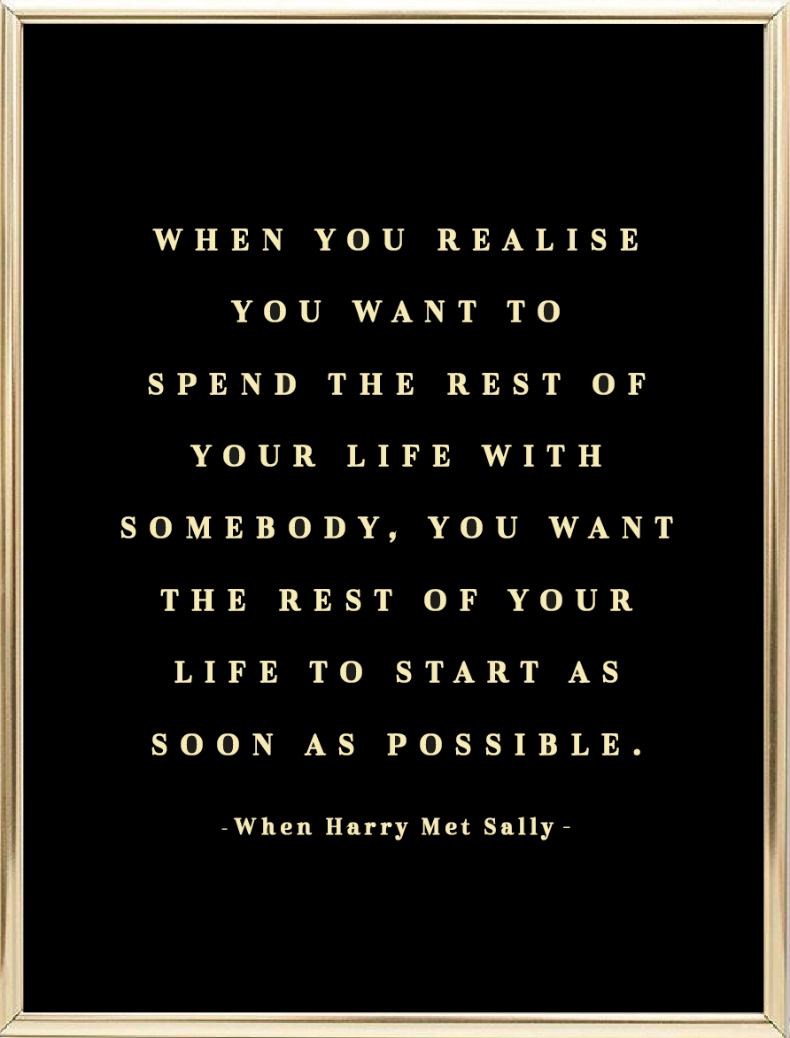 The Rest Of Your Life Foil Wall Print