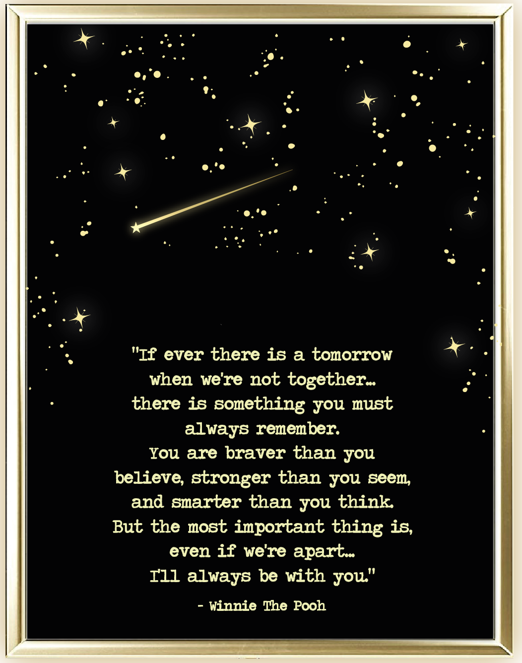 Always Be With You Foil Wall Print