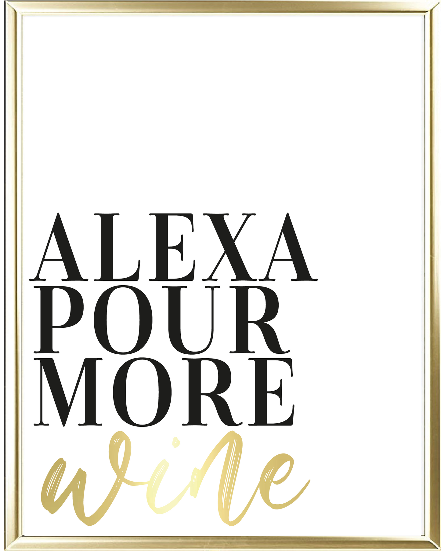 Alexa Foil Wall Print