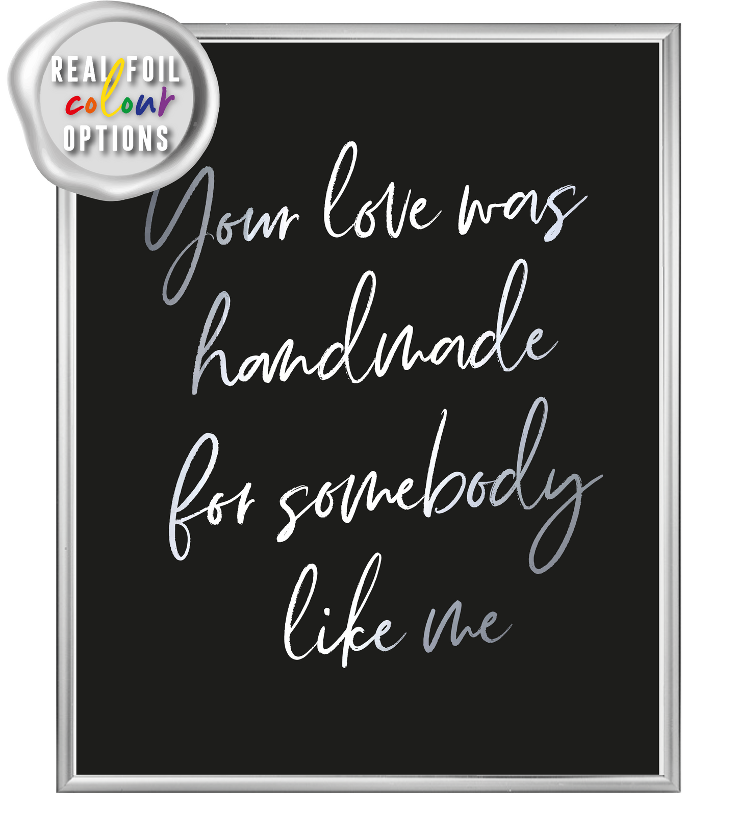 Handmade Foil Wall Print