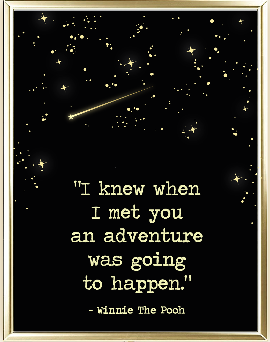 Adventure Foil Wall Print